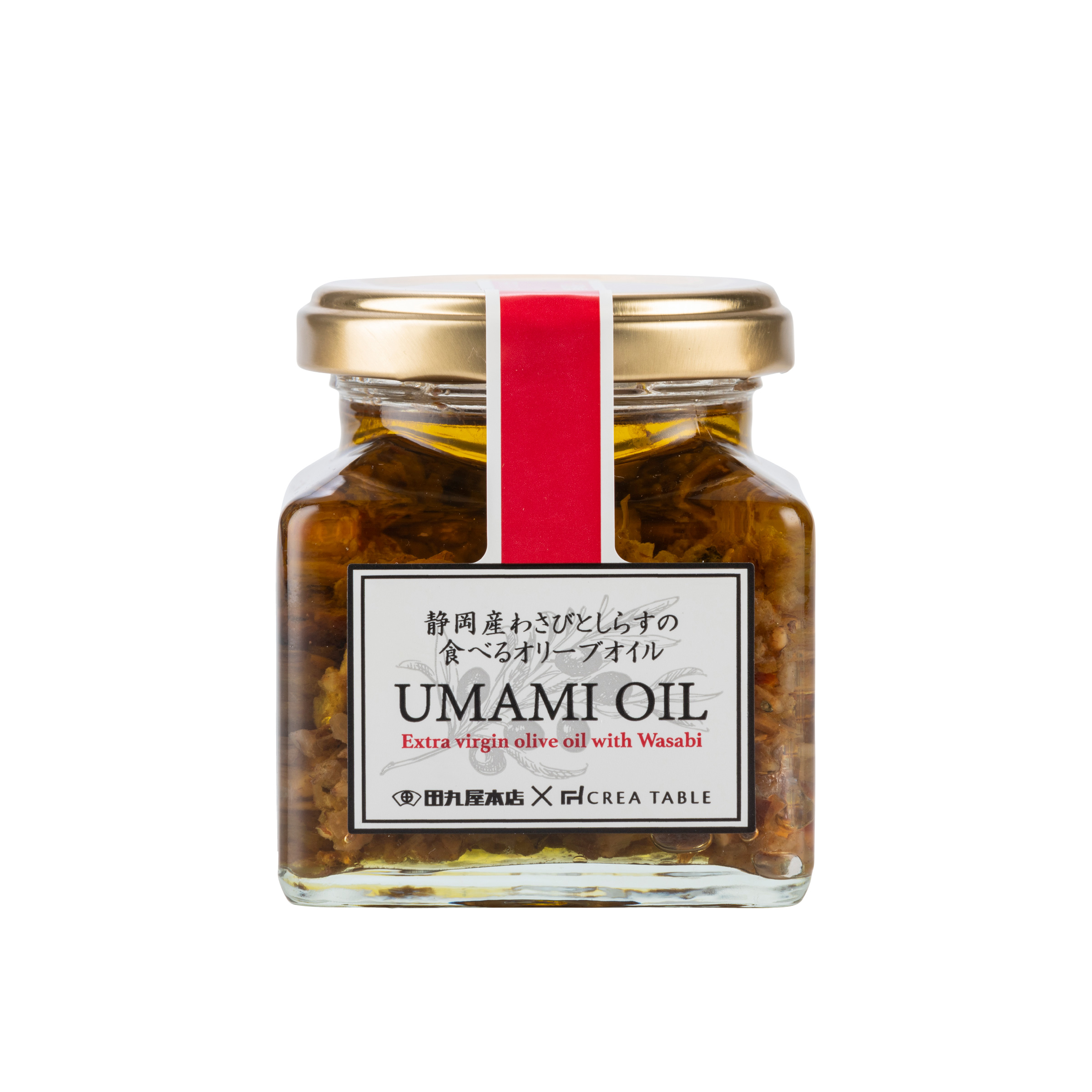 静岡産わさびとしらすの 食べるオリーブオイル Umami Oil 1g Crea Farm オリーブ園からはじまる 食と農の これから